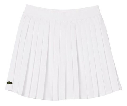 Детская теннисная юбка Lacoste Pleated Skirt With Built-In Shorts - White