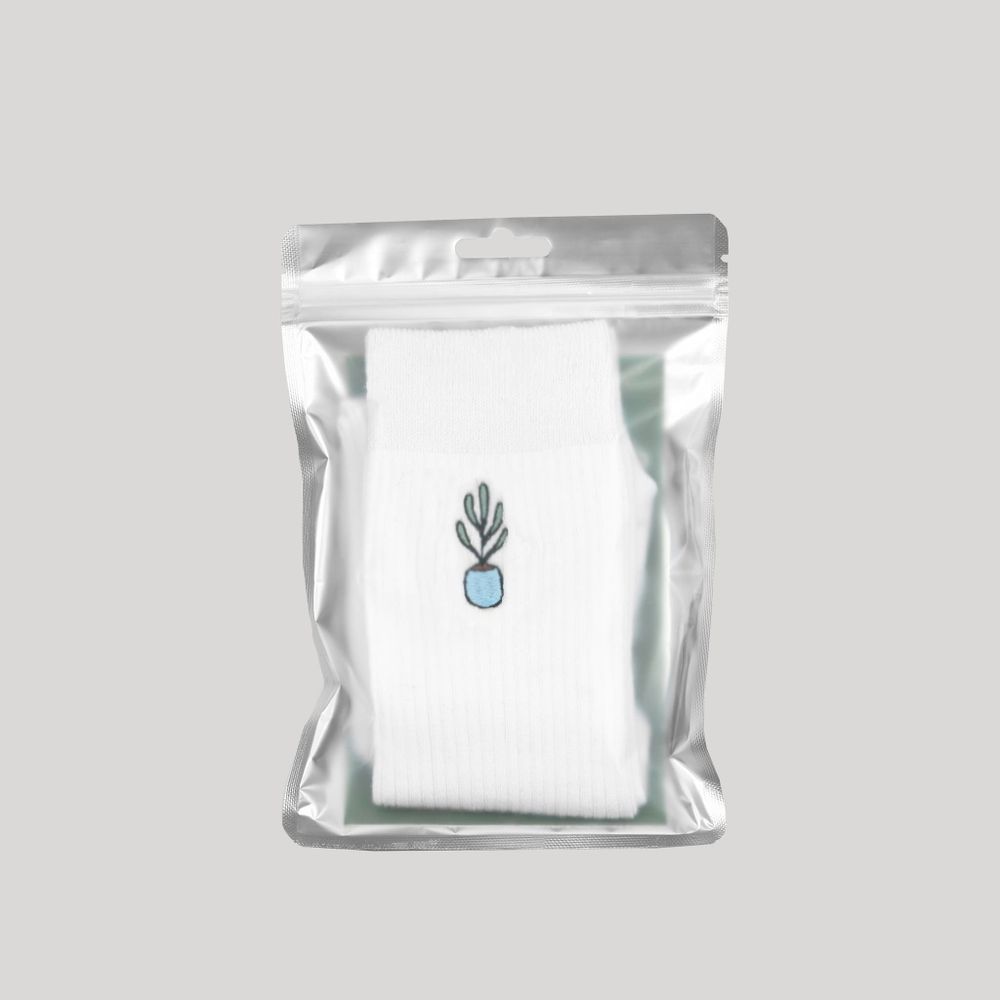 Носки One Two Garden Delphinium белые