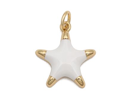 Подвеска "Звездочка" 17,5мм, эмаль