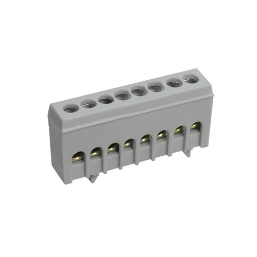 Шина L (фаза) 8х10мм2 изолированная на DIN-рейку ШНИ-6х9-8-К-Ср IEK YNN10-69-8KD-K02