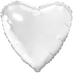 Шар фольгированный Сердце 90 см (Белый)