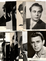 №104 Открытки Артисты и актёры СССР 1960–1970-е г. 25 штук. Чёрно-белые, чистые, без повторов