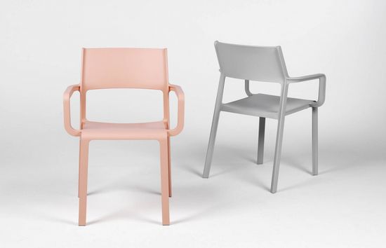 Кресло пластиковое Trill Armchair розовое Nardi Италия