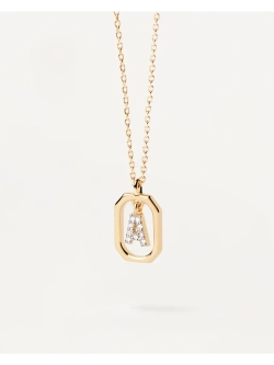 Колье серебряное женское Мини-Буква A CO01-512-U