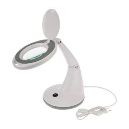 Лупа настольная 3D+12D REXANT с подсветкой 30 SMD LED, белая