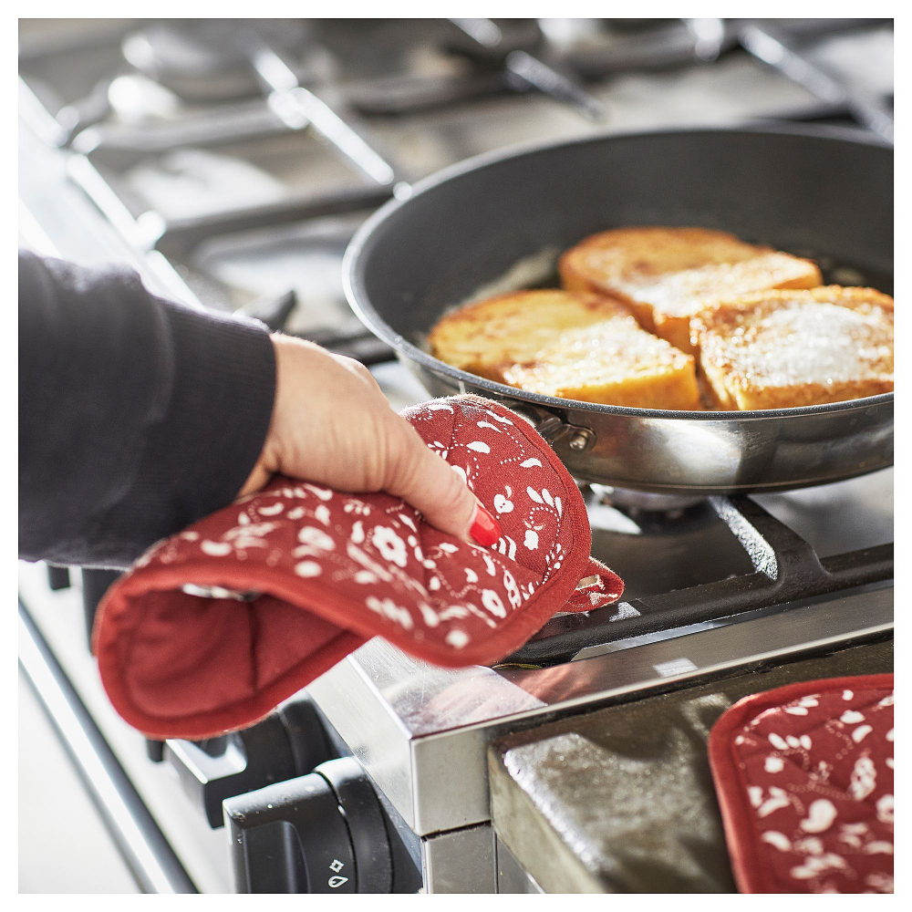 Набор прихваток IKEA INAMARIA (ИНАМАРИЯ), Красный, 19х19 см, 2 шт