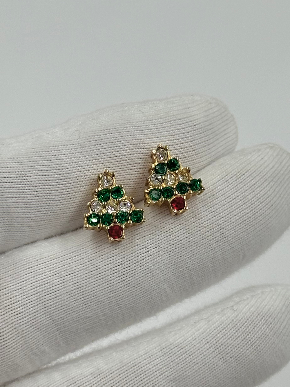 Серьги пусеты Ёлочки Avon