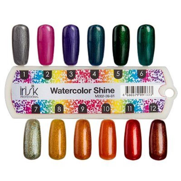 Гель-лак IRISK Watercolor Shine ЦВЕТНОЙ для акварельной техники, 10гр, 02