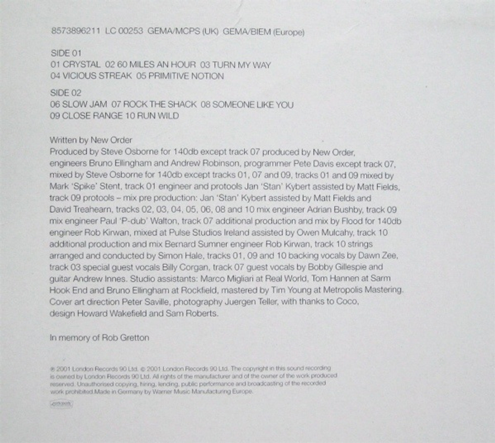 New Order / Get Ready (LP)