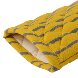 Прихватка-варежка 17.5х33 Tkano Prairie Полоски горчичная