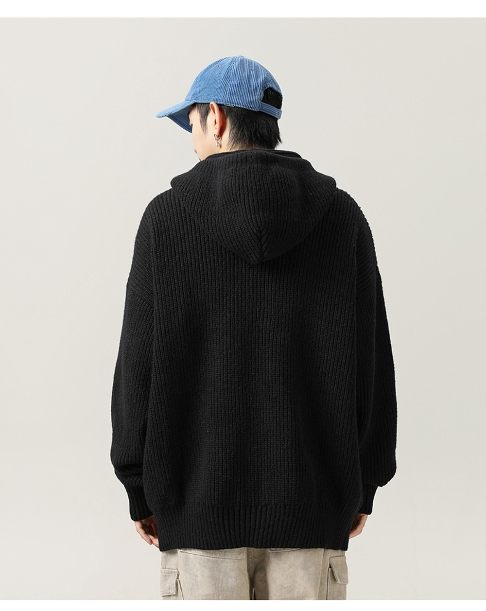 Худи STUFF "Knitted" Черный