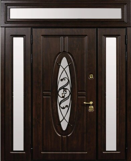 Двуполая входная дверь Монарх 3 полки ( Любой размер )