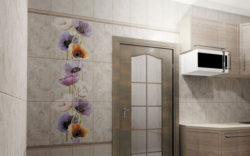 Панель ПВХ фотопечать Прованс Анемон рисунок 2700х250 мм