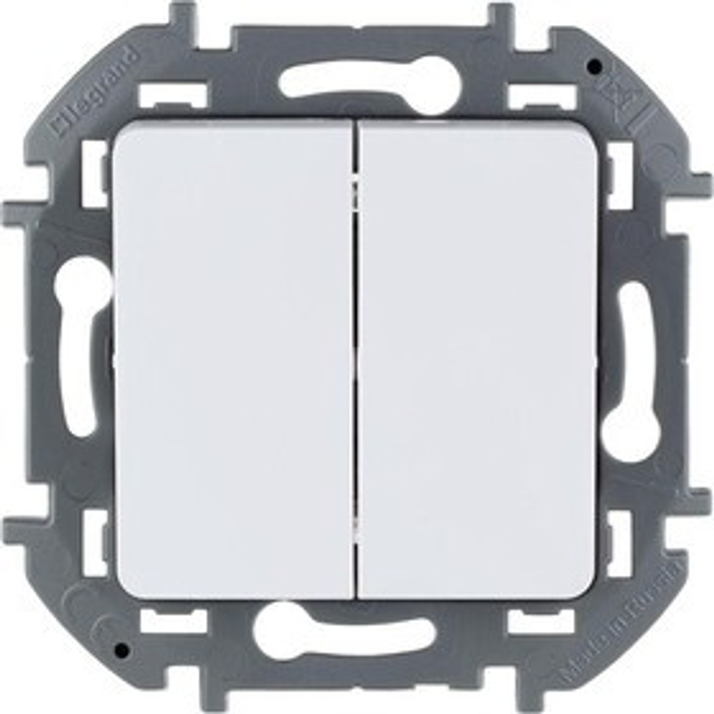 Выключатель 2-кл. Inspiria 10А IP20 250В механизм бел. Legrand