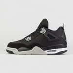 кроссовки Air Jordan 4 Black / Grey Canvas