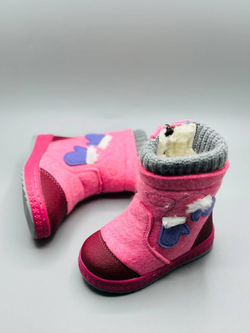 Детские зимние валенки для девочки Buba Pink Felt