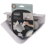 Органайзер для душа с зеркалом угловой easystore, белый