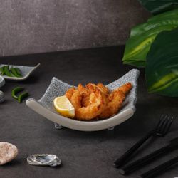 Блюдо прямоугольное 19*17 см h6,8 см Side Up4 Stone Untouched Taiga P.L. Proff Cuisine [1]