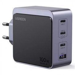 Сетевое зарядное устройство Ugreen X565 Nexode S 100W USB-A+3*USB-C GaN (35043) серый