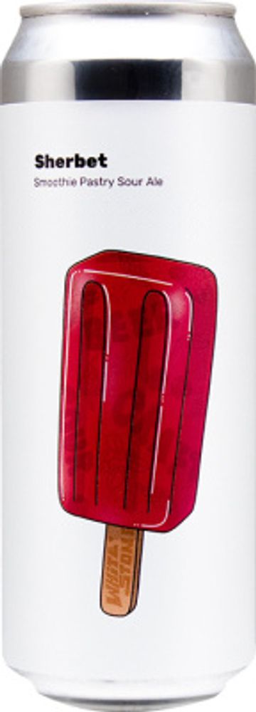 Пиво Вайт Стоун Щербет Вишня, Чёрная Смородина, Брусника / White Stone Sherbet Cherry, Black Currant, Lingonberry 0.45 - банка