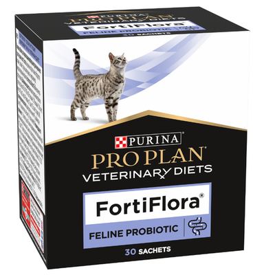 Pro plan veterinary diets fortiflora 30 г пищевая добавка для кошек для поддержания баланса микрофлоры 1х6