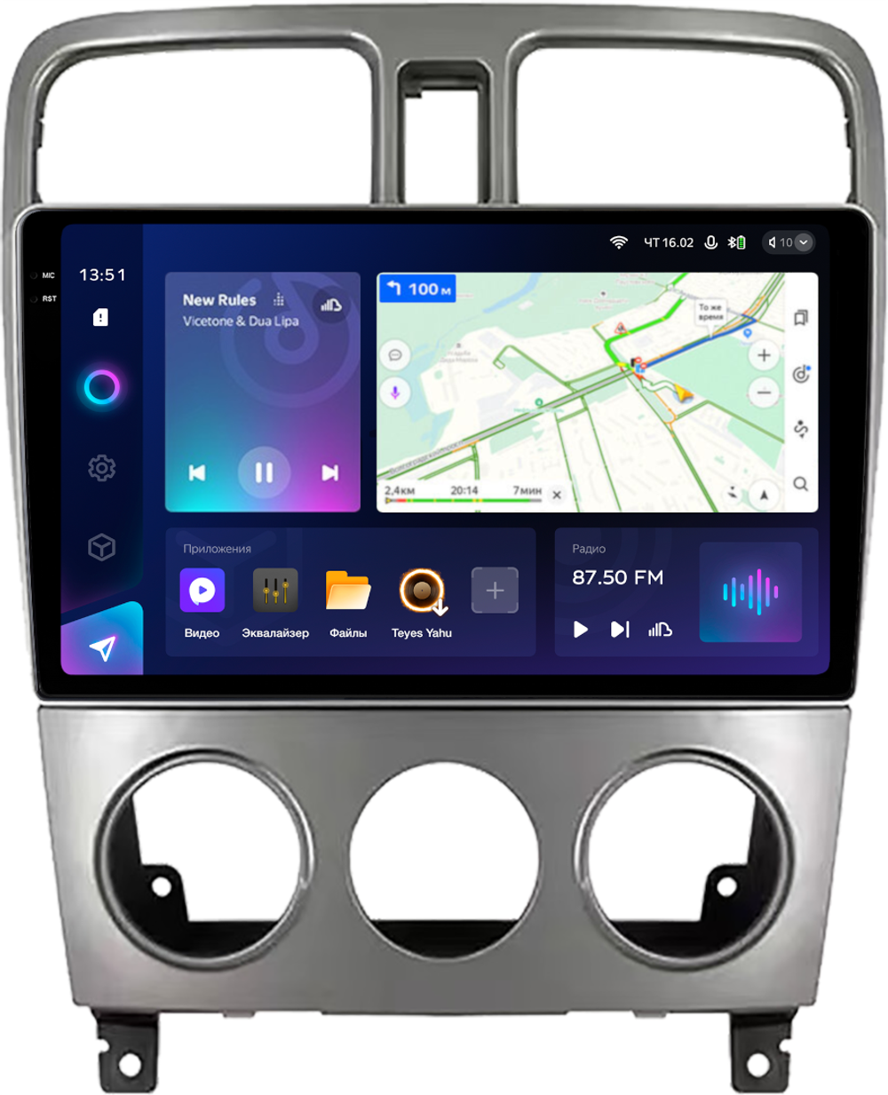 Магнитола для Subaru Forester 2 SG 2002-2007 - Teyes CC3-2K QLed Android 10, ТОП процессор, SIM-слот, CarPlay