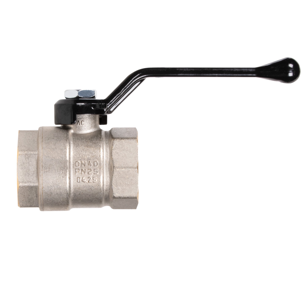 Кран шаровой латунный LD Pride 47.40.В-В.Р Ду 40 Ру 25 (рычаг с бир.)