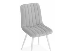 Стул на металлокаркасе Дани светло-серый / белый