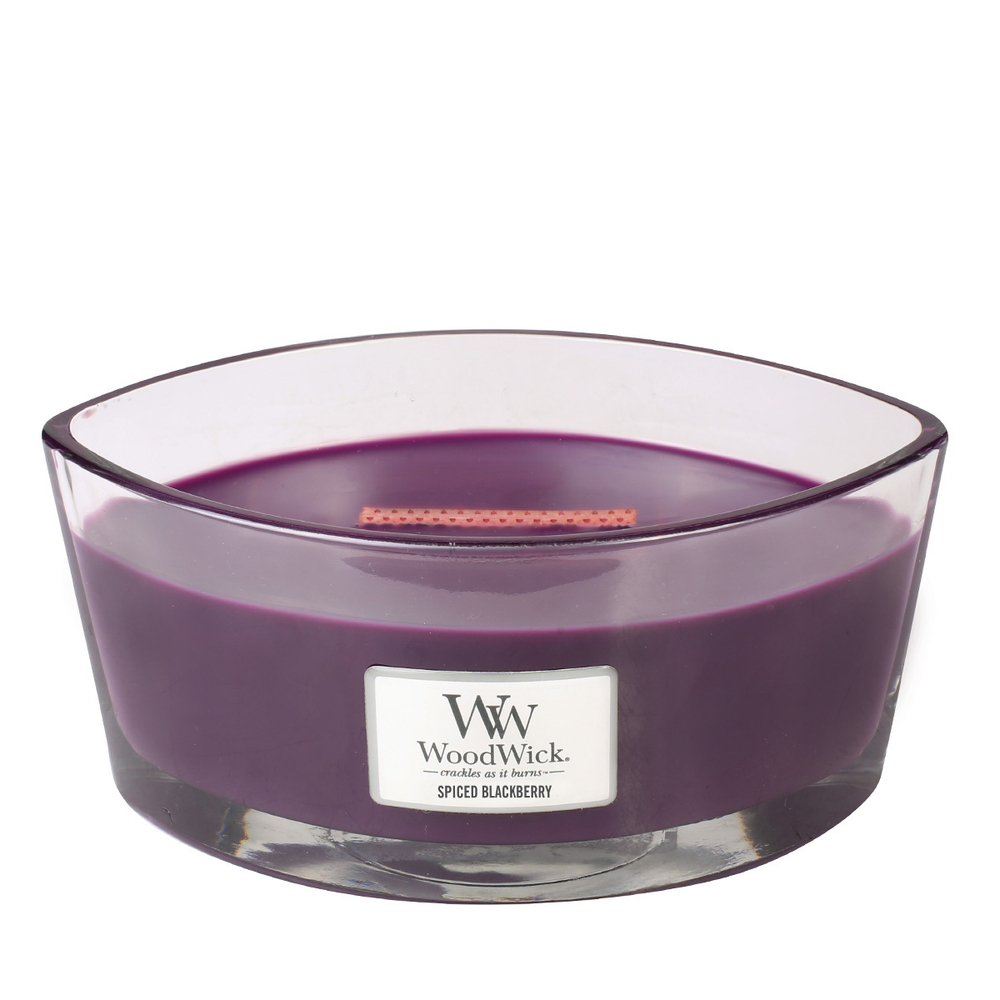 Свеча ароматическая WoodWick Spiced Blackberry элипс 453 г.