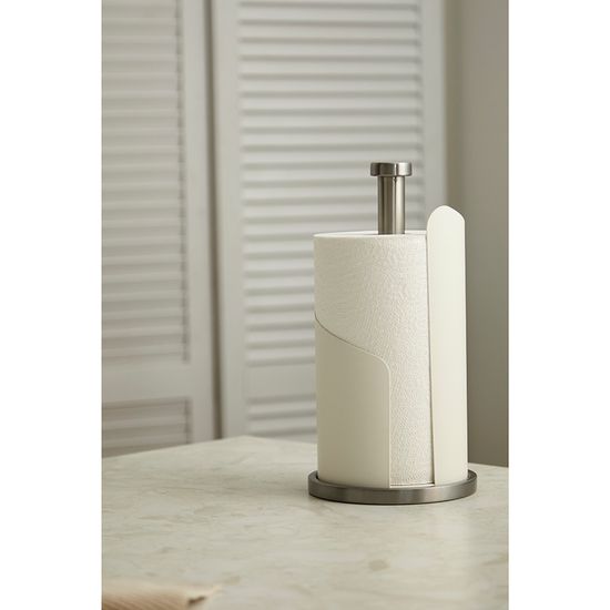 Держатель для бумажных полотенец riks, молочный