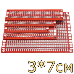 Плата 3х7 см - Красная