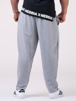 Штаны NEBBIA Beast Mode On iconic sweatpants 186 GREY