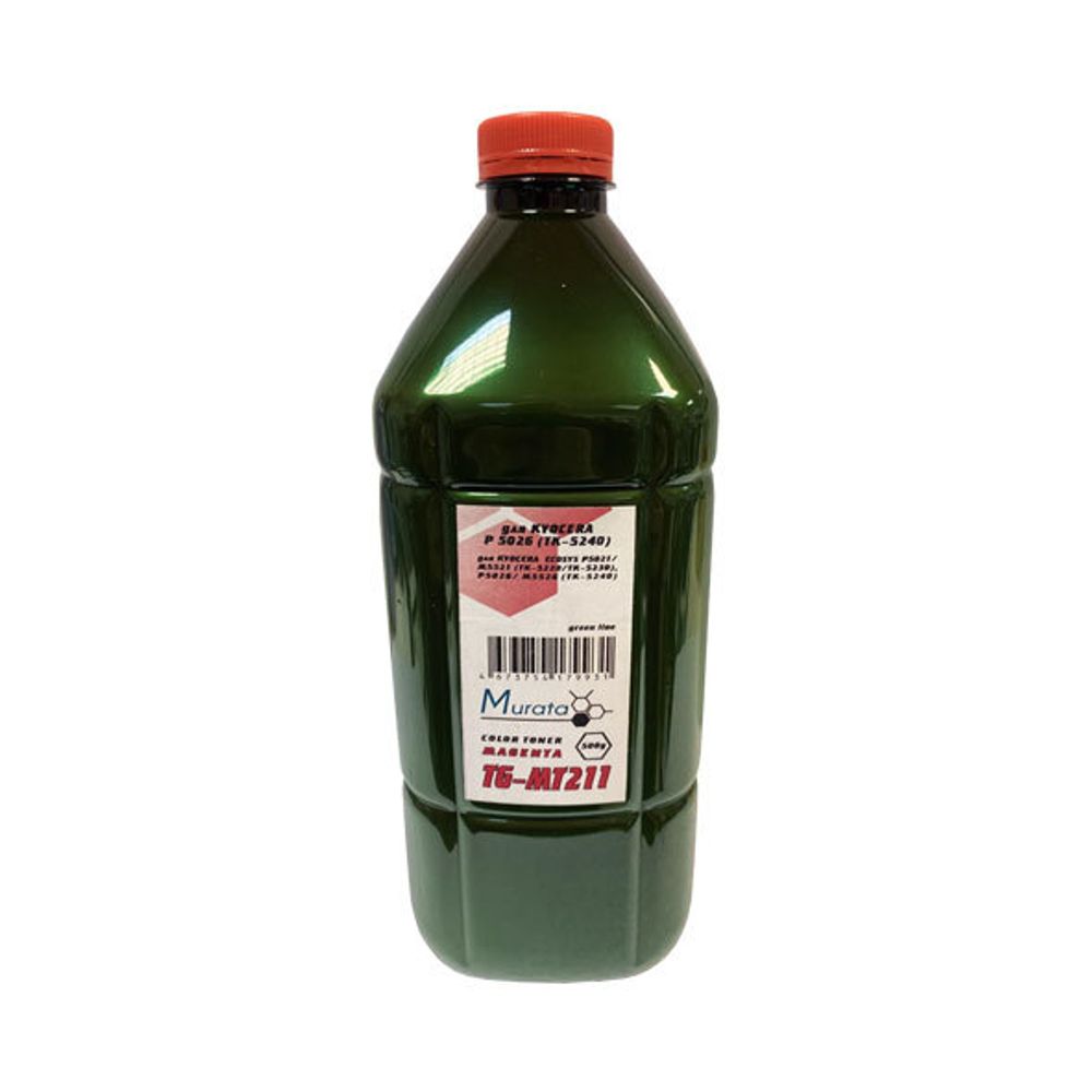 Тонер Murata для KYOCERA ECOSYS P5021/P5026 (TK-5220/5240) (500гр, пурпурный, TG-MT211) Green Line