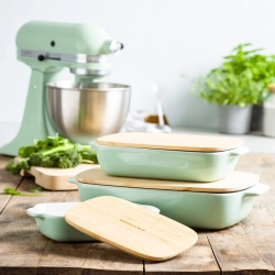 KitchenAid Керамическое блюдо 40x25x8,8 см + фисташковая крышка EAN 4894871028760