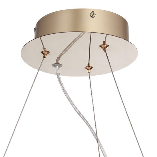 SL6135.213.01 Светильник подвесной ST-Luce золото/прозрачный, янтарный LED 1*42W 3000K LIGHTSOME