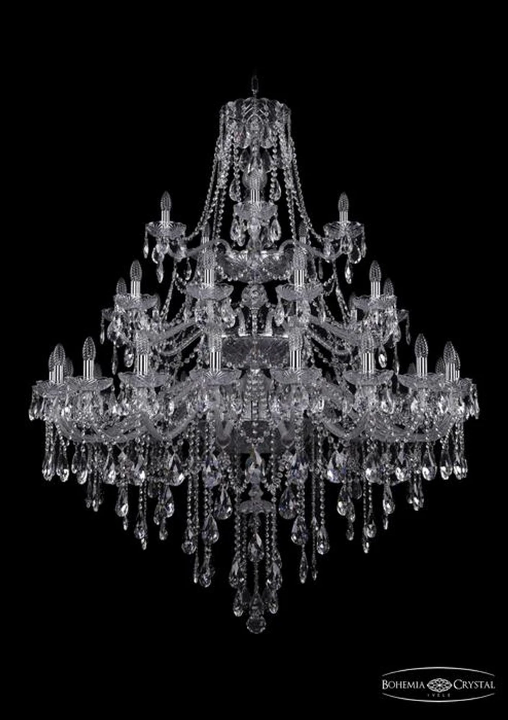 Подвесная люстра Bohemia Ivele 1415/20+10+5/460/3d/Ni