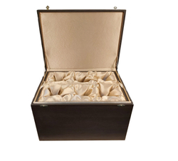 Футляр подарочный/ для хранения из шпона венге  для 12 елочных шаров