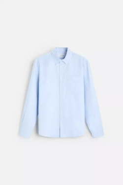 ZARА РУБАШКА ОКСФОРД, НЕБЕСНО-ГОЛУБОЙ
