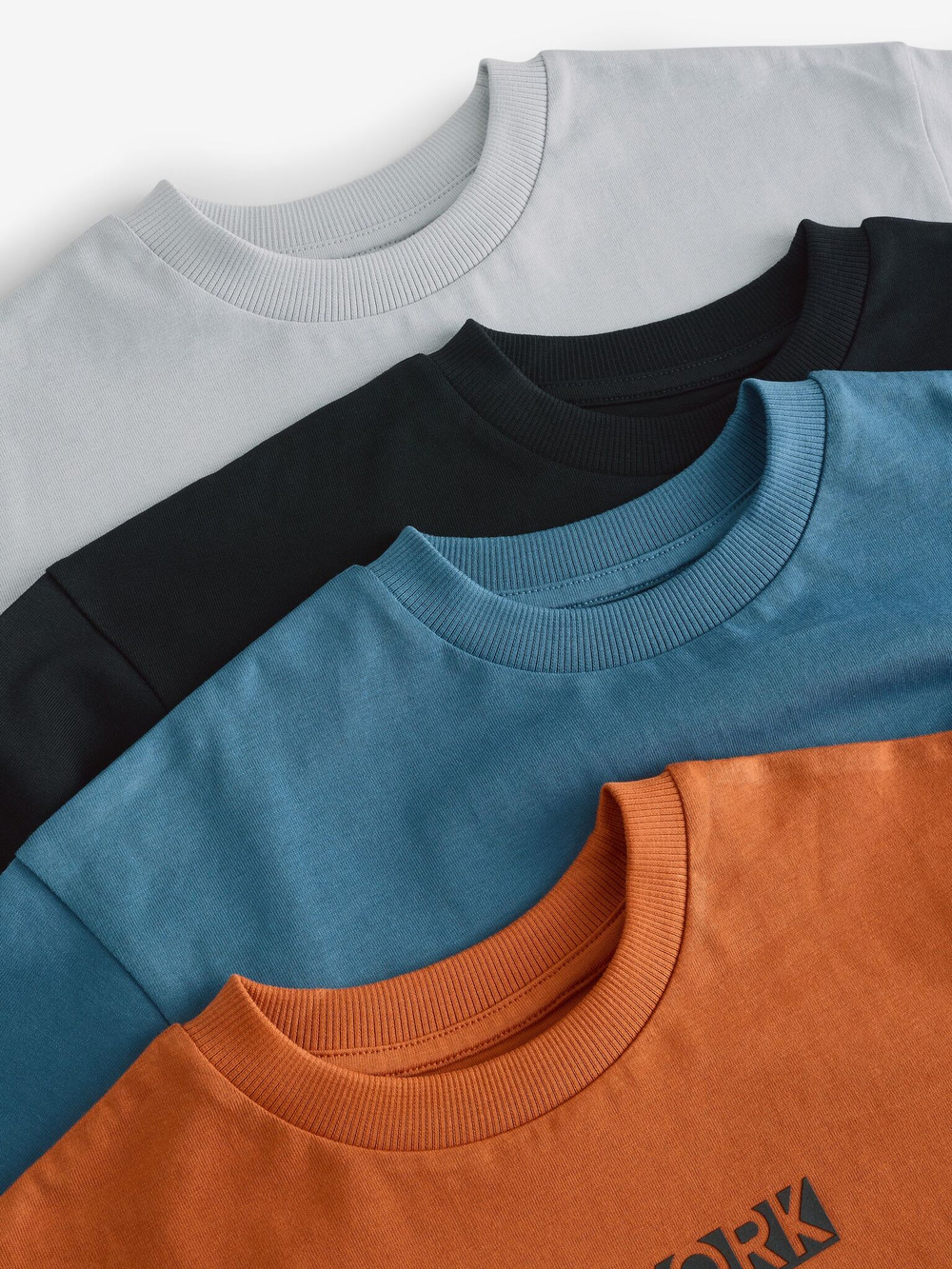 Футболка для мальчика Next E45-247, 4 шт., Серый, Синий, Оранжевый