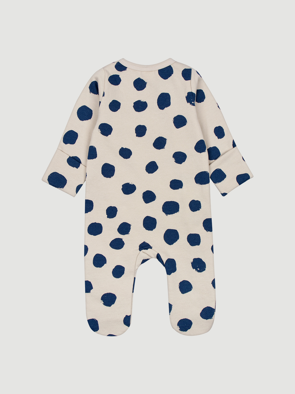 Утеплённый комбинезон с закрытой ножкой Mjölk Sleep and Play Горошки