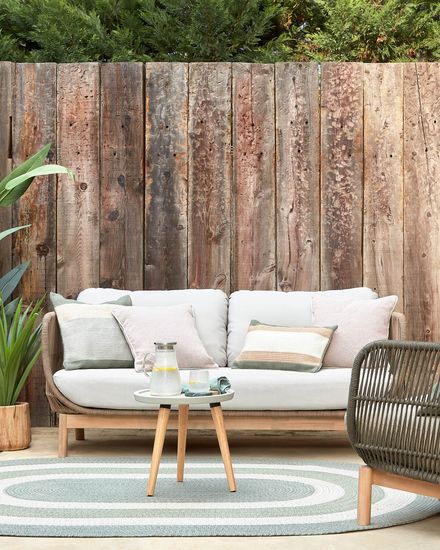 Кресло Catalina из зеленой веревки и массива акации La Forma Испания