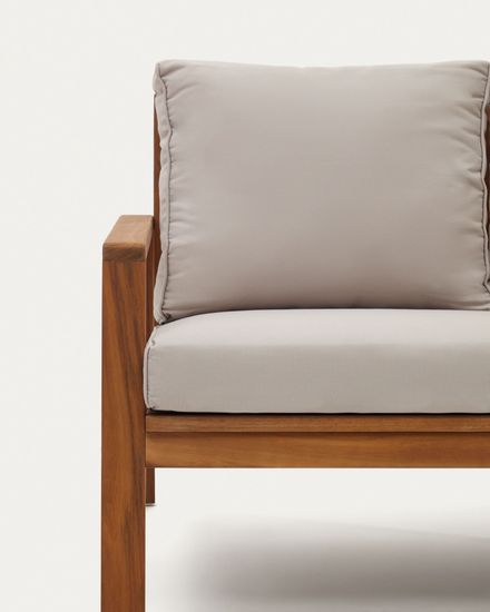 Frares Комплект 2-местный диван, 2 кресла и журнальный столик из массива акации La Forma Испания