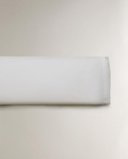 ZARA HOME САТИНОВАЯ НАВОЛОЧКА (300 НИТЕЙ), ЖЕЛТОВАТО-БЕЛЫЙ