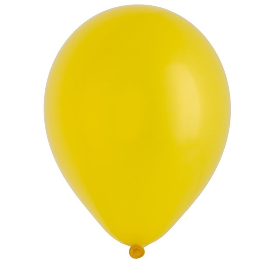 Воздушные шары Весёлая Затея, металлик жёлтый, 25 шт. размер 12&quot; #1102-1540