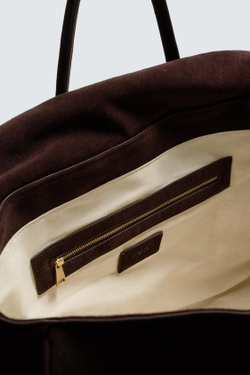 ZARA КОЖАНАЯ СУМКА, БОРДОВО-КРАСНЫЙ