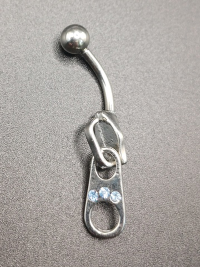 Украшение для пирсинга пупка " Замочек" Медицинская сталь