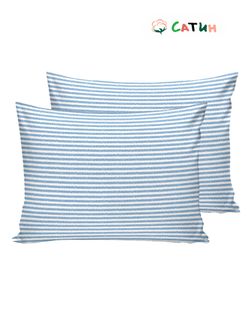 Наволочка комплект 2шт сатин Milky Garden "Уилтон" 40x60 см на молнии