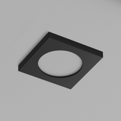 DK3015-BK Встраиваемый светильник влагозащ., IP 44, 50 Вт, GU10, черный, алюминий