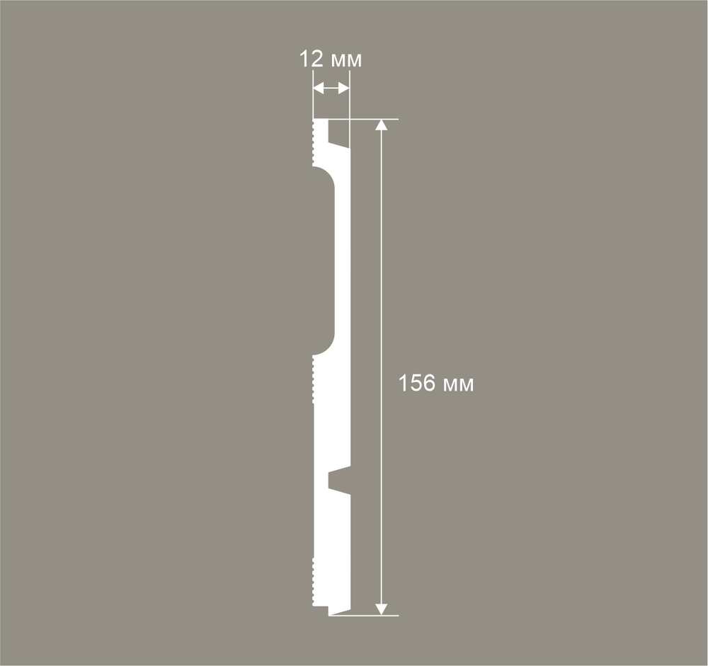 Cosca Decor. Панель RP020, 156х12x2800мм, Экополимер