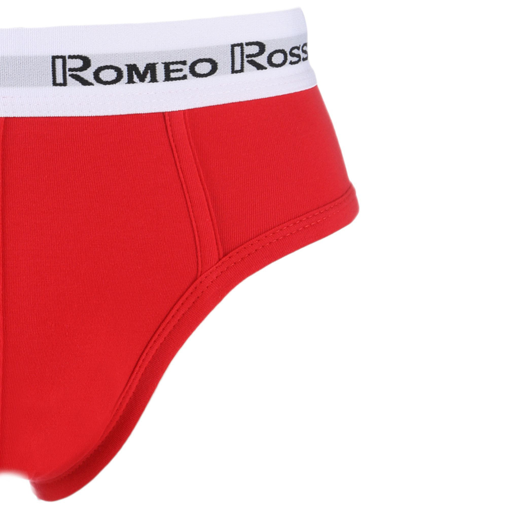 Классические мужские трусы-брифы с белой брендированной резинкой (Размер: M) (Цвет: белый)